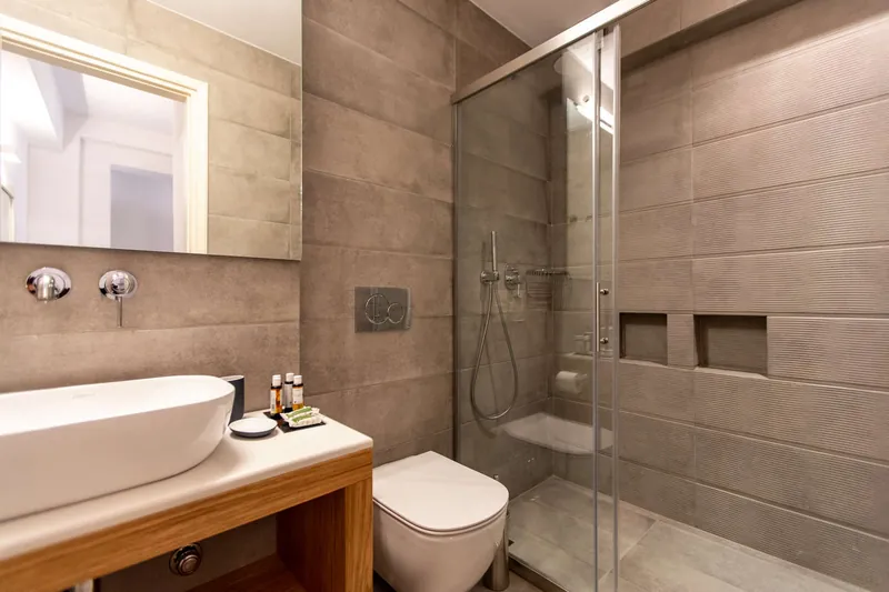 The Triple Apartment shower room